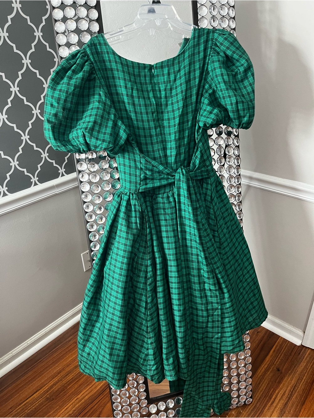 Green Plaid “Cupcake” Dress by Ivy City - Picture 5 of 9